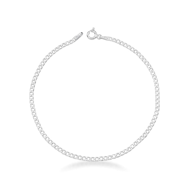 Pulseira de Prata Masculina Grumet 2,3mm Fio 060