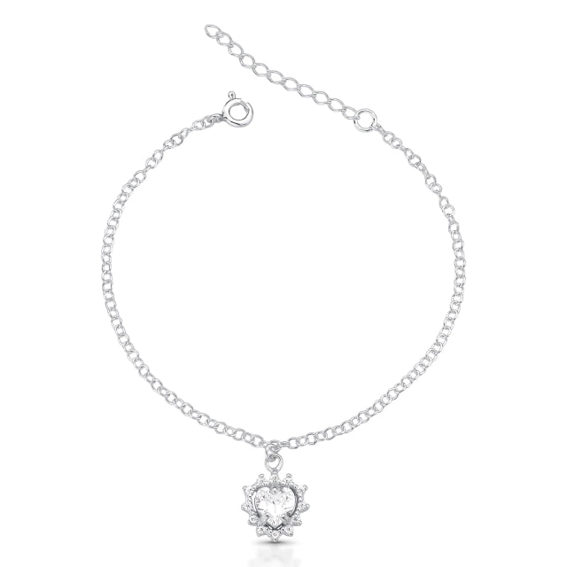 Pulseira Coração Cravejado